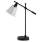 Flair Industries Desk Lamp with Edison Bulb in Blackened Antique Bronze, , large