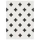 Surya Moroccan Shag MCS-2306 6"7" x 9"6" Black and White Area Rug, , large