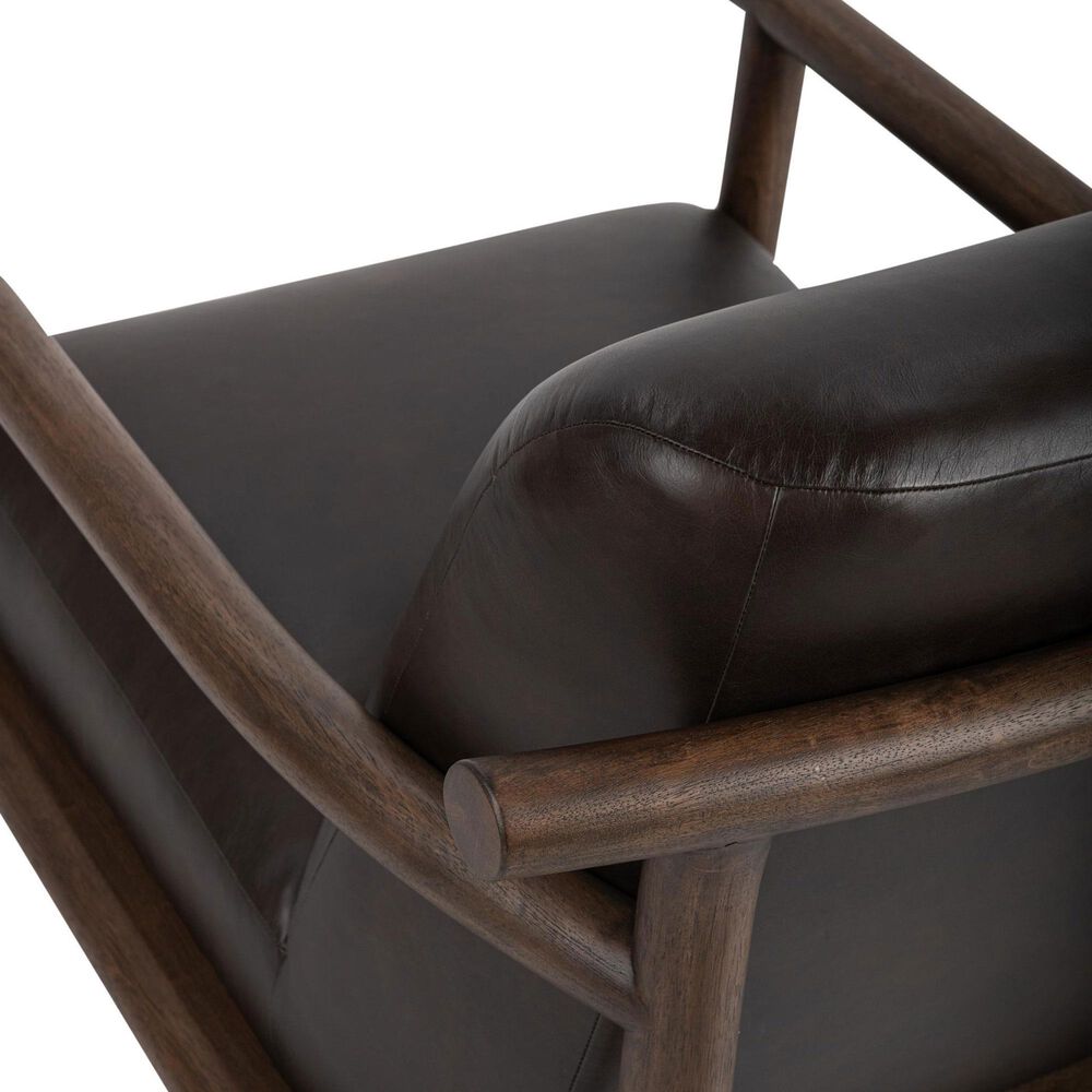 Classic Home Azoria Accent Chair in Dark Roast, , large