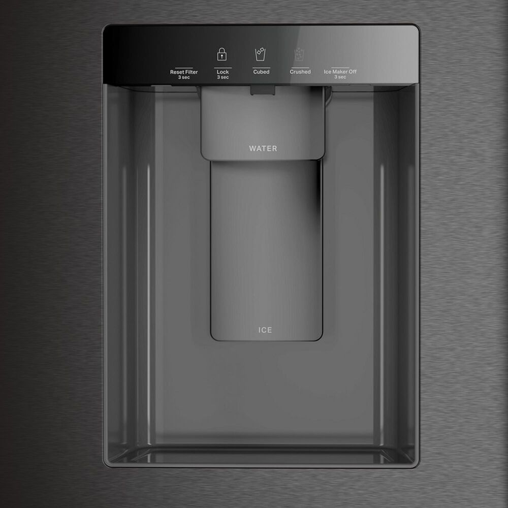 Whirlpool 29.58 Cu. Ft. French Door Refrigerator with In-Door Water and Ice Maker in Fingerprint Resistant Black Stainless Steel, , large