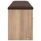 Ashley Kinlanni Storage Bench with Brown Cushion in Tan, , large