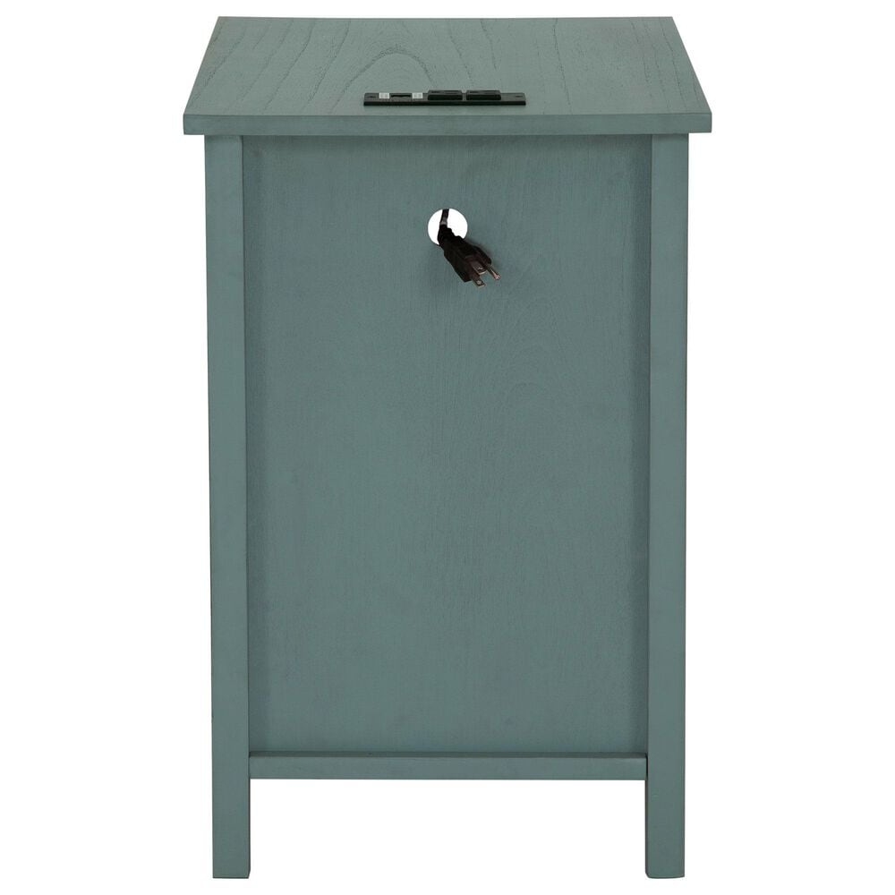 Ashley Treytown Chairside End Table in Teal, , large