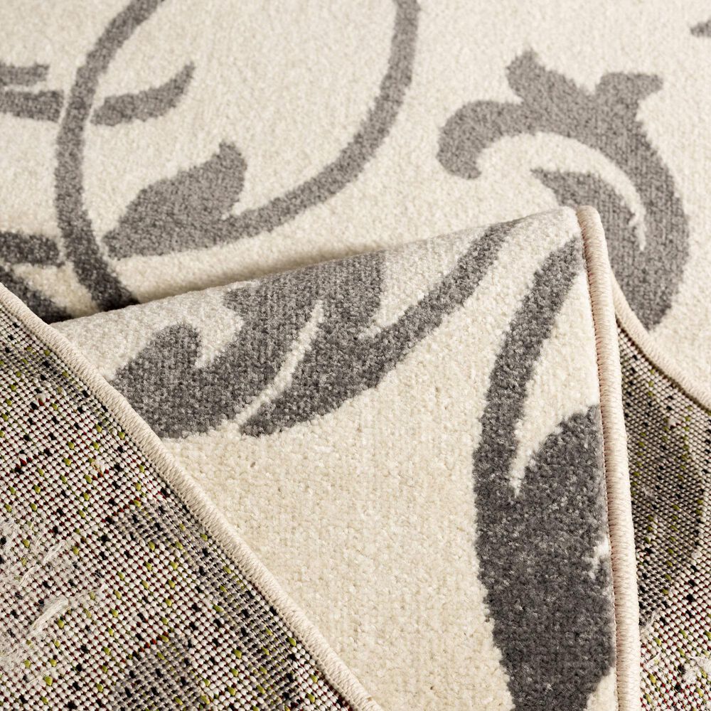 Central Oriental Terrace Tropic Macala 5&#39; x 7&#39;3&quot; Snow and Stone Area Rug, , large