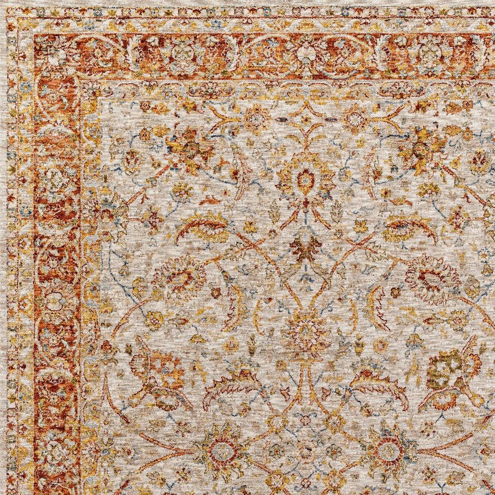 Surya Mona Lisa 2&#39;7&quot; x 10&#39; Tan, Mustard, Brick Red, Burgundy, Olive, Sage and Dark Blue Runner, , large
