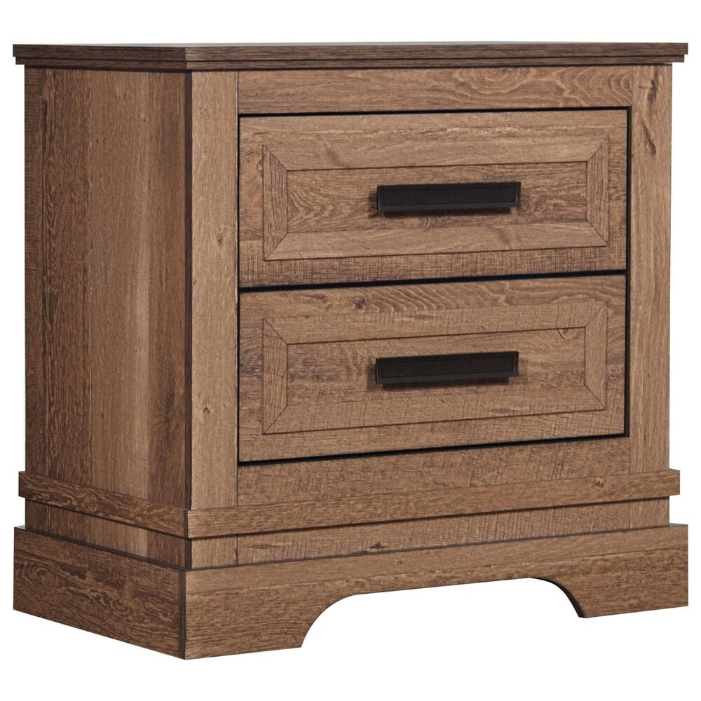 New Heritage Design Coventry Hall 2-Drawer Nightstand in Pecan, , large