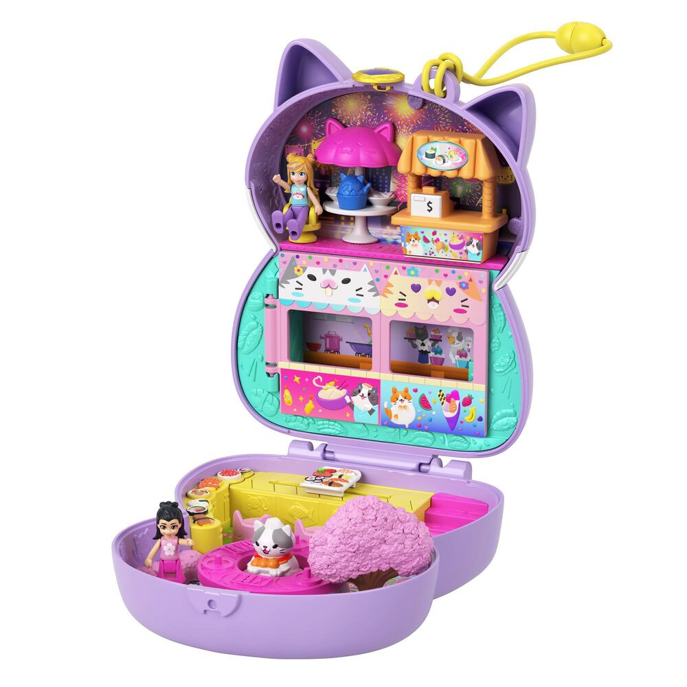 Polly Pocket Sushi Shop Cat Compact, , large
