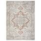 Nourison Astra Machine Washable ASW12 5"3" x 7" Grey and Multicolor Area Rug, , large
