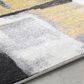 Surya Pepin PEI-1020 5"3" x 7"6" Black, Medium Gray and Mustard Area Rug, , large