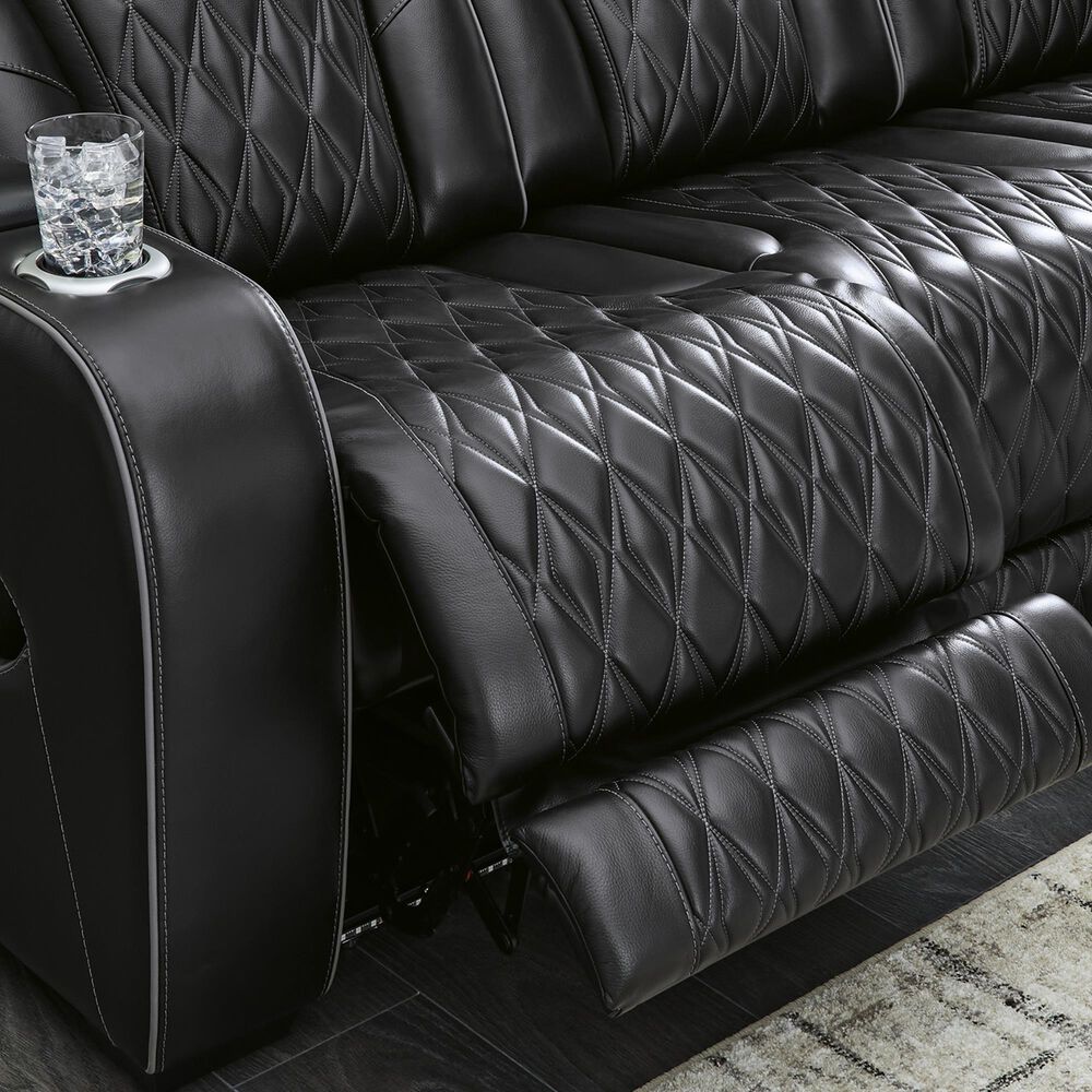 Ashley Boyington 3-Piece Power Reclining Living Room Set in Black, , large