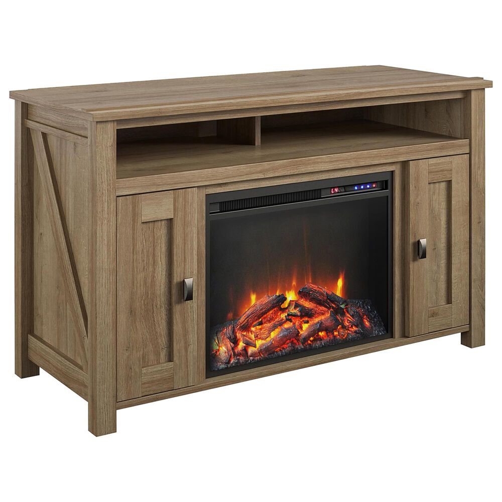 DHP Winthrop 47.75" TV Stand with Fireplace in Natural, , large