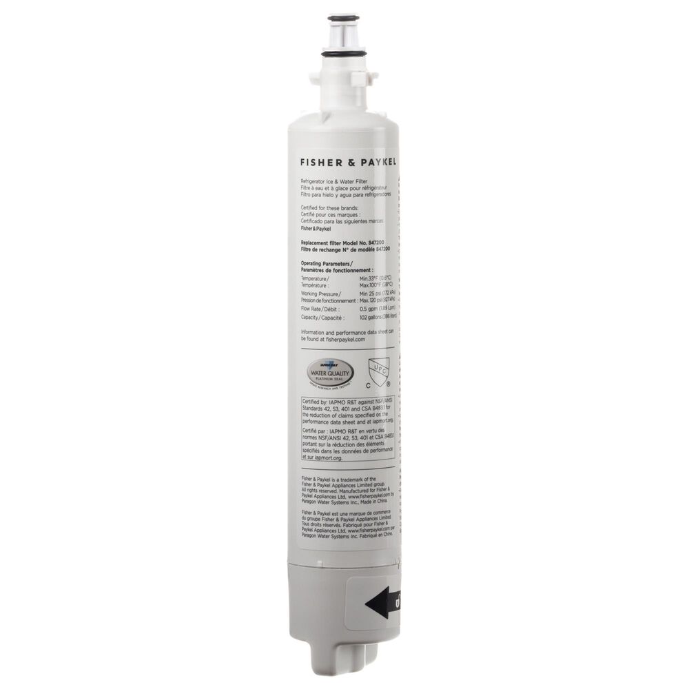 Fisher & Paykel Water Filter for Integrated Refrigerators RS36W and RS36A in White, , large