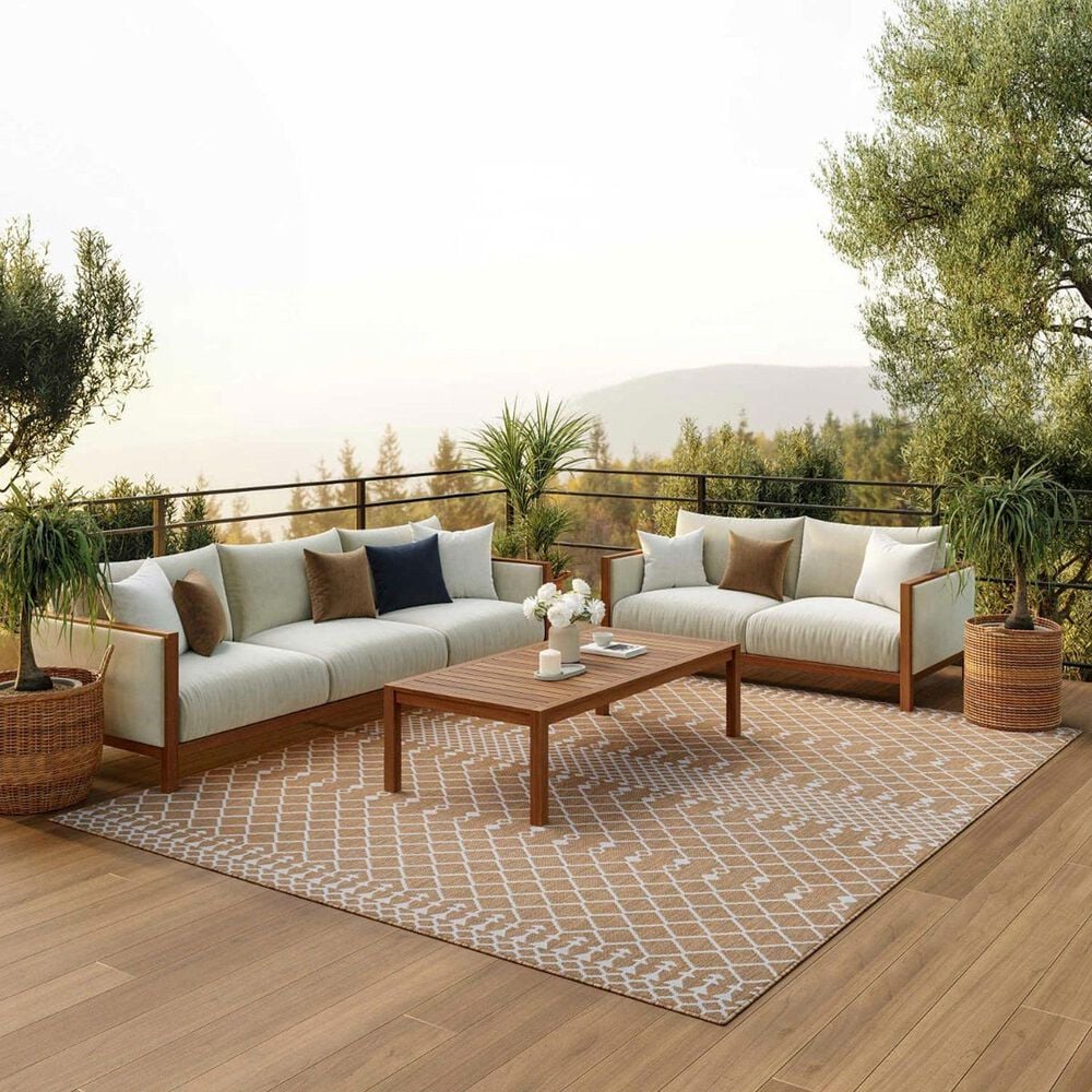 Nourison Positano Southwestern Jute 8&#39; x 10&#39; Indoor/Outdoor Area Rug, , large
