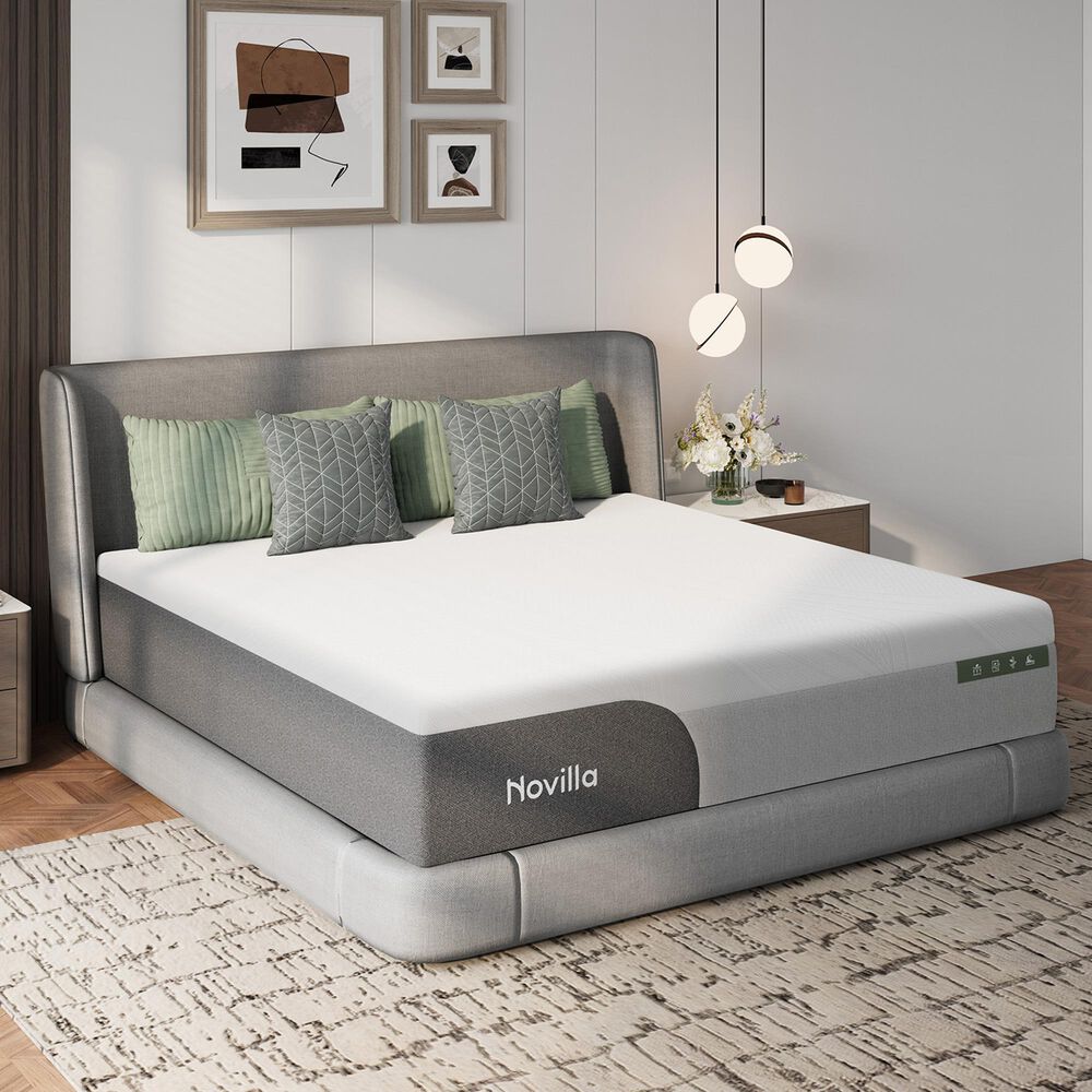 Novilla GreyZen 12" Medium King Mattress in a Box, , large