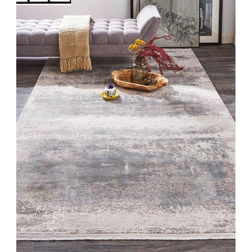 Feizy Cadiz 12&#39; x 18&#39; Light Gray Area Rug, , large