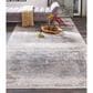 Feizy Cadiz 12" x 18" Light Gray Area Rug, , large