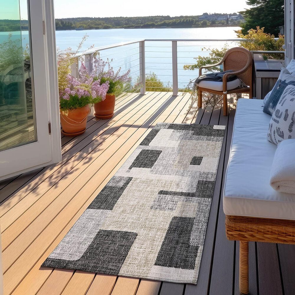 Dalyn Rug Company Portico PO3 Gray 2&#39;3&quot; x 7&#39;6&quot; Runner, , large