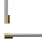Fisher & Paykel 30" Professional Round Flush Handle Kit for Integrated Refrigerator Freezer in Stainless Steel and Brass, , large
