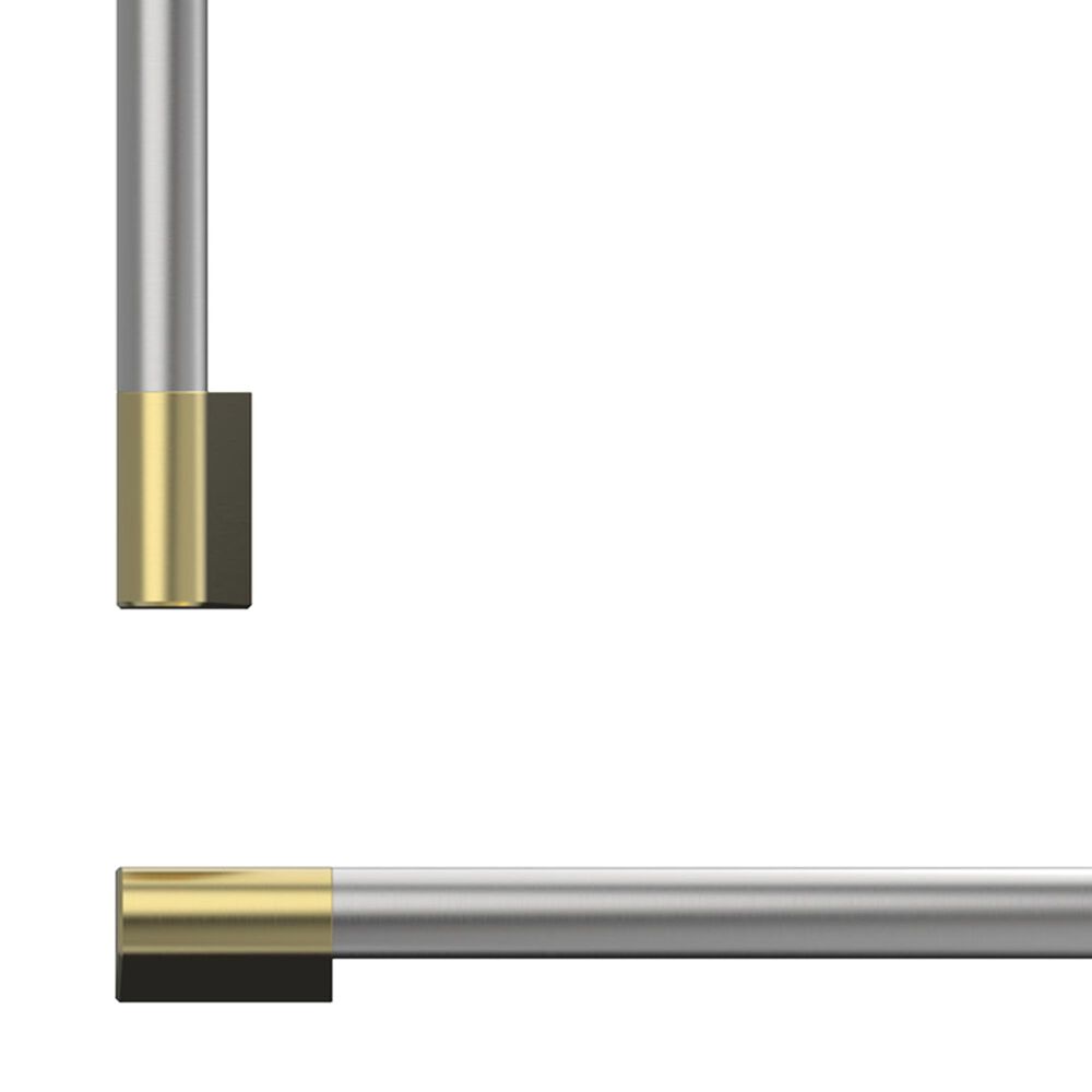 Fisher & Paykel 30" Professional Round Flush Handle Kit for Integrated Refrigerator Freezer in Stainless Steel and Brass, , large