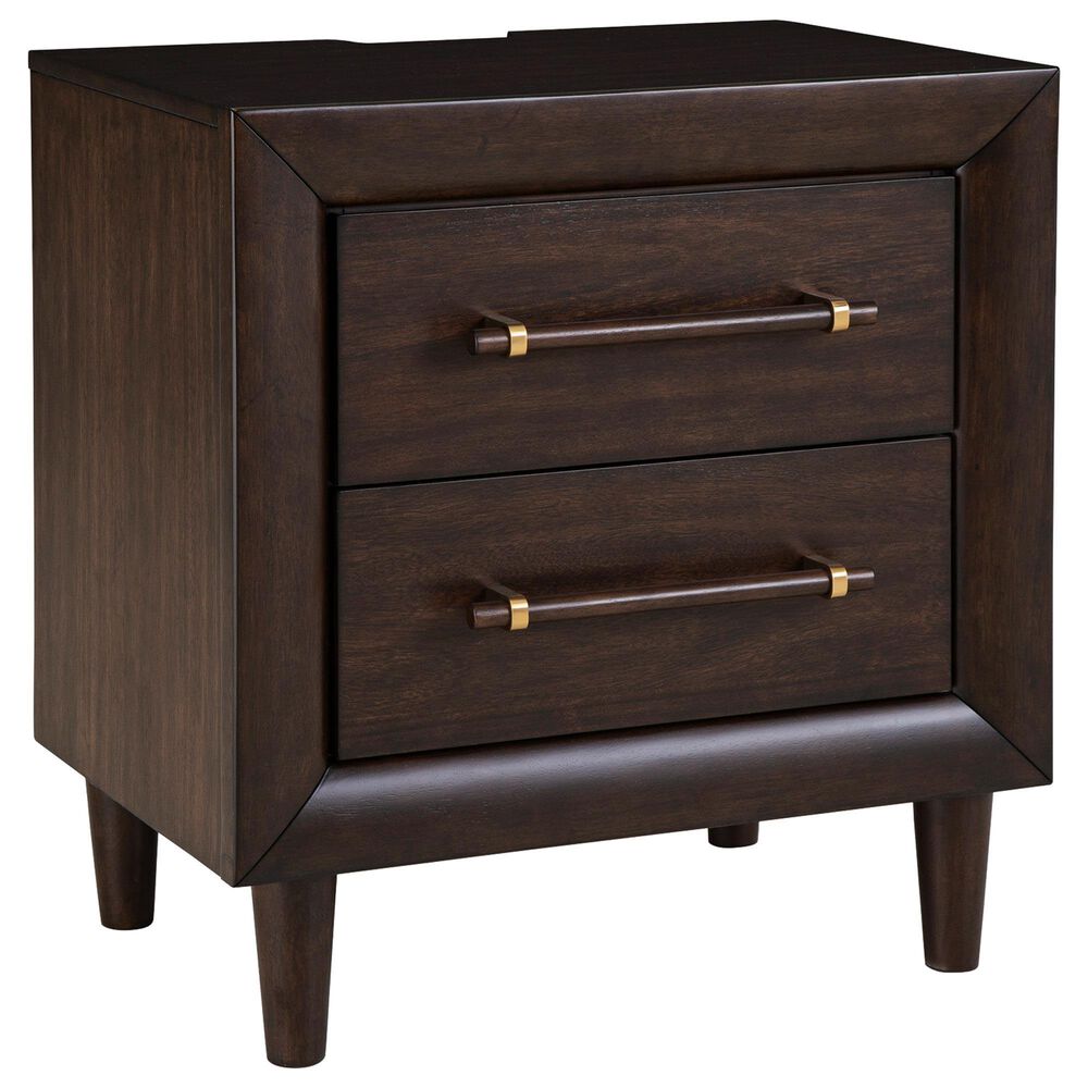 Ashley Dantenton 2 Drawer Nightstand in Merlot, , large