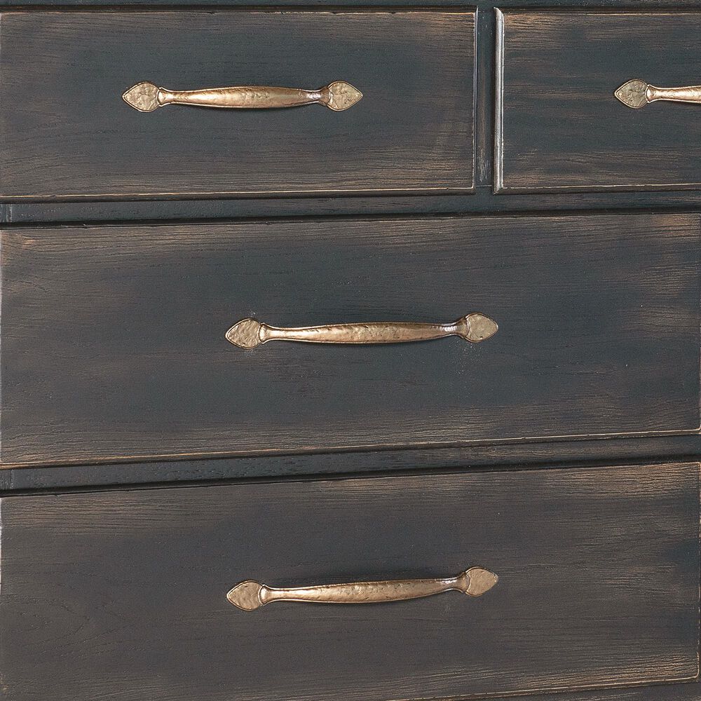 Hooker Furniture Americana Dresser and Mirror in Black, , large