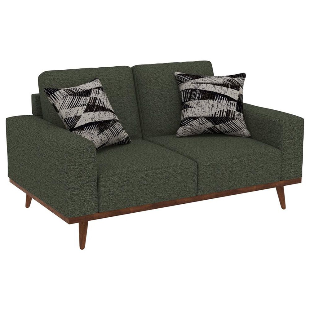 Golden Wave Furniture Heath Stationary Sofa and Loveseat Set in Olive, , large