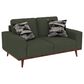 Golden Wave Furniture Heath Stationary Sofa and Loveseat Set in Olive, , large