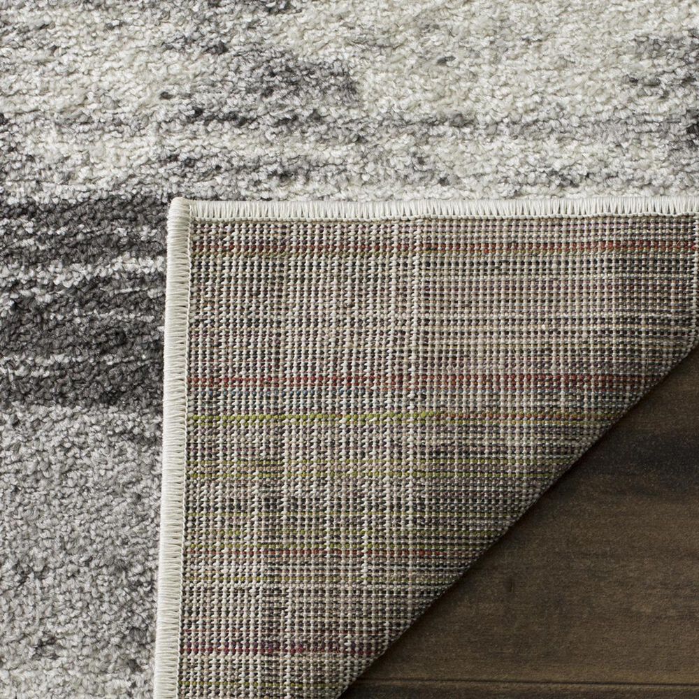 Safavieh Adirondack ADR106P-4SQ 4&#39; x 4&#39;  Silver/Charcoal Square Rug, , large