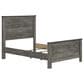Ashley Frandern Full Panel Bed in Black and Warm Gray, , large