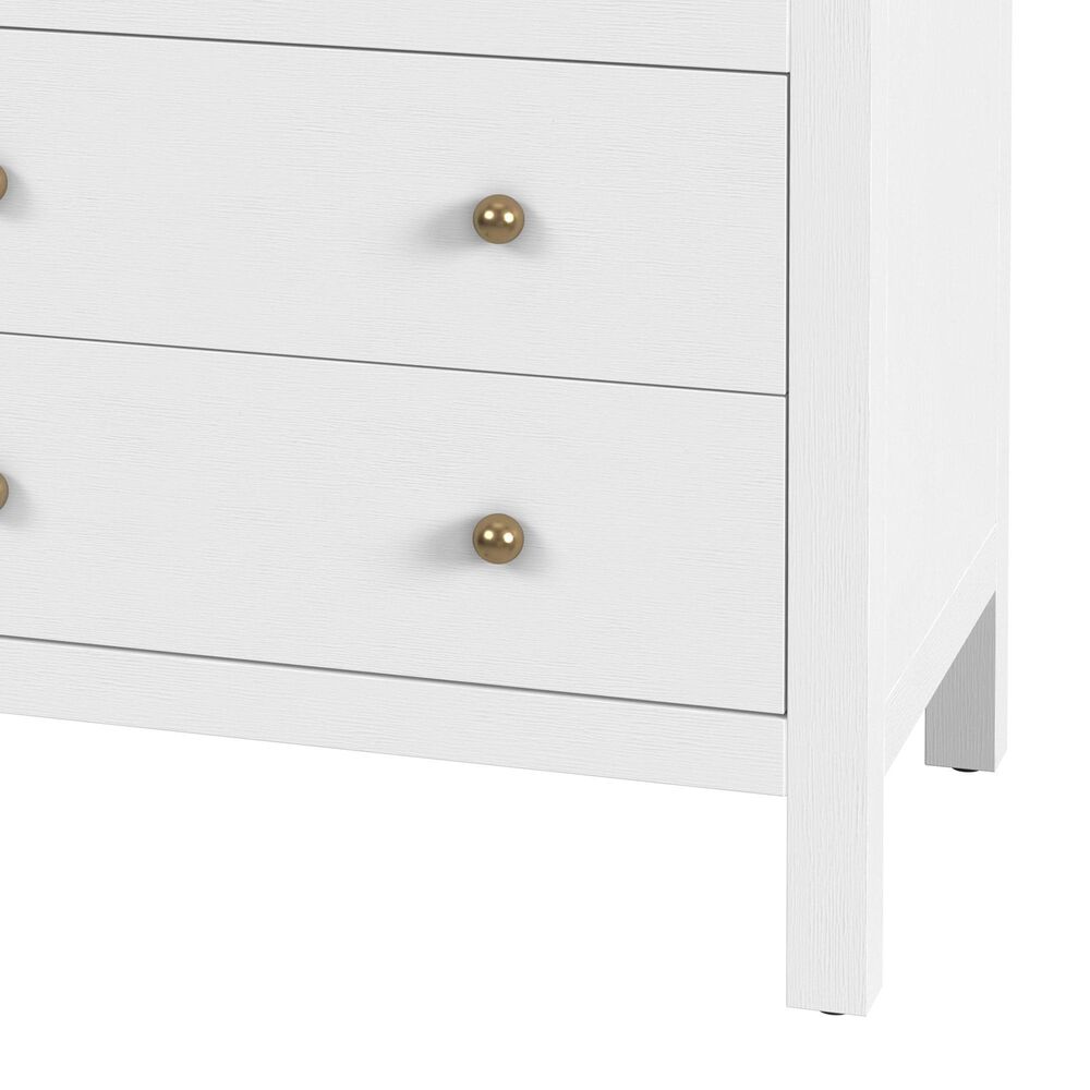 Butler Specialty Company Nora 3 Drawer Nightstand in Textured White, , large
