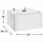 Electrolux 700 Series 4.5 Cu. Ft. Front Load Washer and 8.0 Cu. Ft. Gas Dryer Laundry Pair with Two Pedestals in Matte White, , large