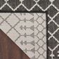 Nourison Positano Southwestern Black 9" x 12" Indoor/Outdoor Area Rug, , large
