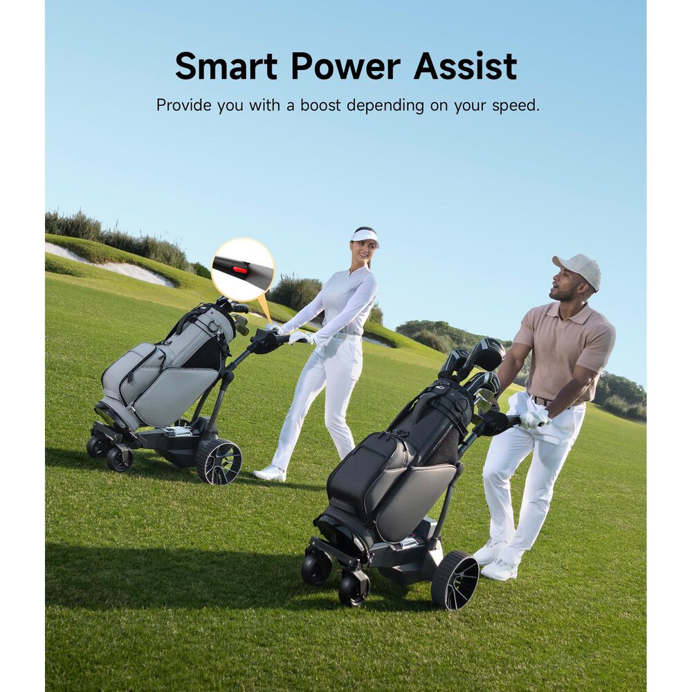 Navee Birdie 3X Electric Golf Push Cart in Black, , large