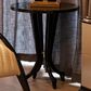 Jennifer Taylor Home Kingsly End Table in Espresso Black and Gold, , large
