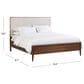 Riva Ridge Jasper Queen Upholstered Panel Bed in Modern Walnut, , large