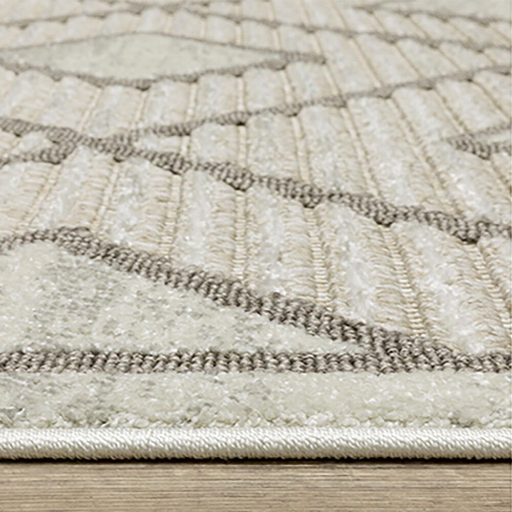 Oriental Weavers Tangier TAN05 3&#39;3&quot; x 5&#39; Beige Area Rug, , large