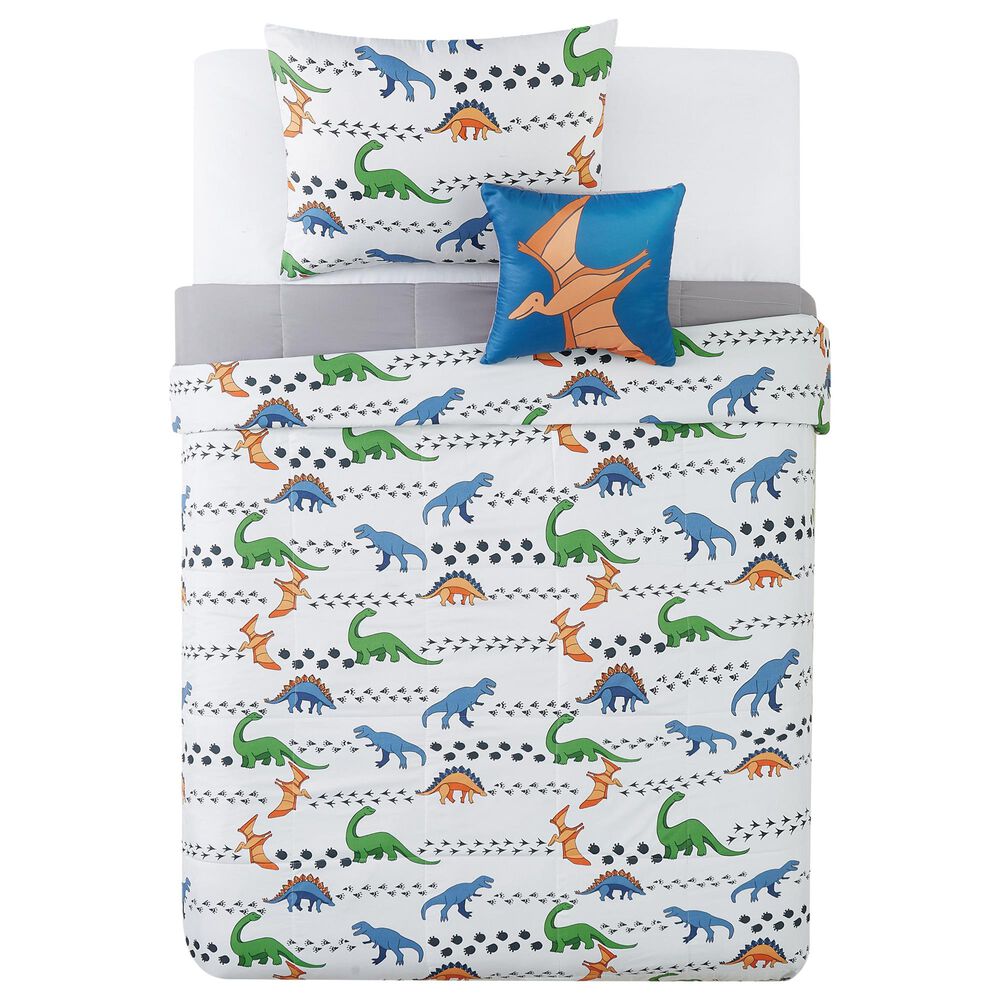 Pem America My World Dino Tracks 3-Piece Twin Comforter Set, , large