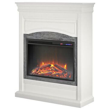 DHP Eva Electric Fireplace in White, , large