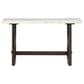 Ashley Burkhaus Sofa Table in White and Dark Brown, , large