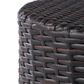 Hearth and Haven Kingstown Outdoor Barrel Side Table in Brown, , large
