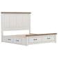 Ashley Savonport 5 Piece King Storage Bedroom Set in White and Brown, , large