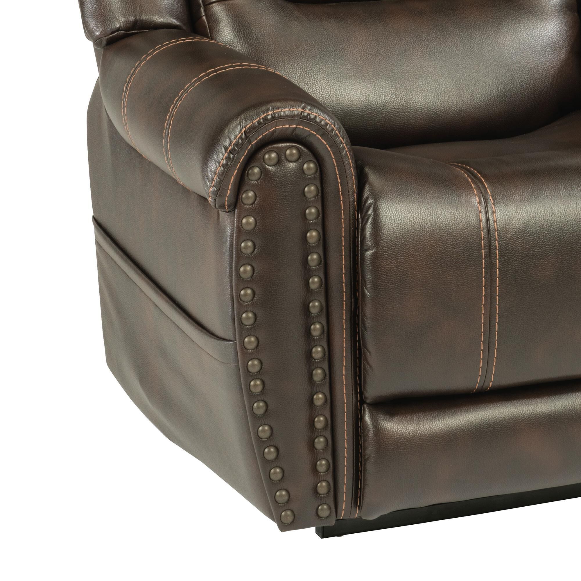 Flexsteel Oscar Power Lift Recliner with Headrest and Lumbar in
