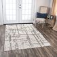 RIZZY Ankara Neutral 5"2" x 7"9" Area Rug, , large