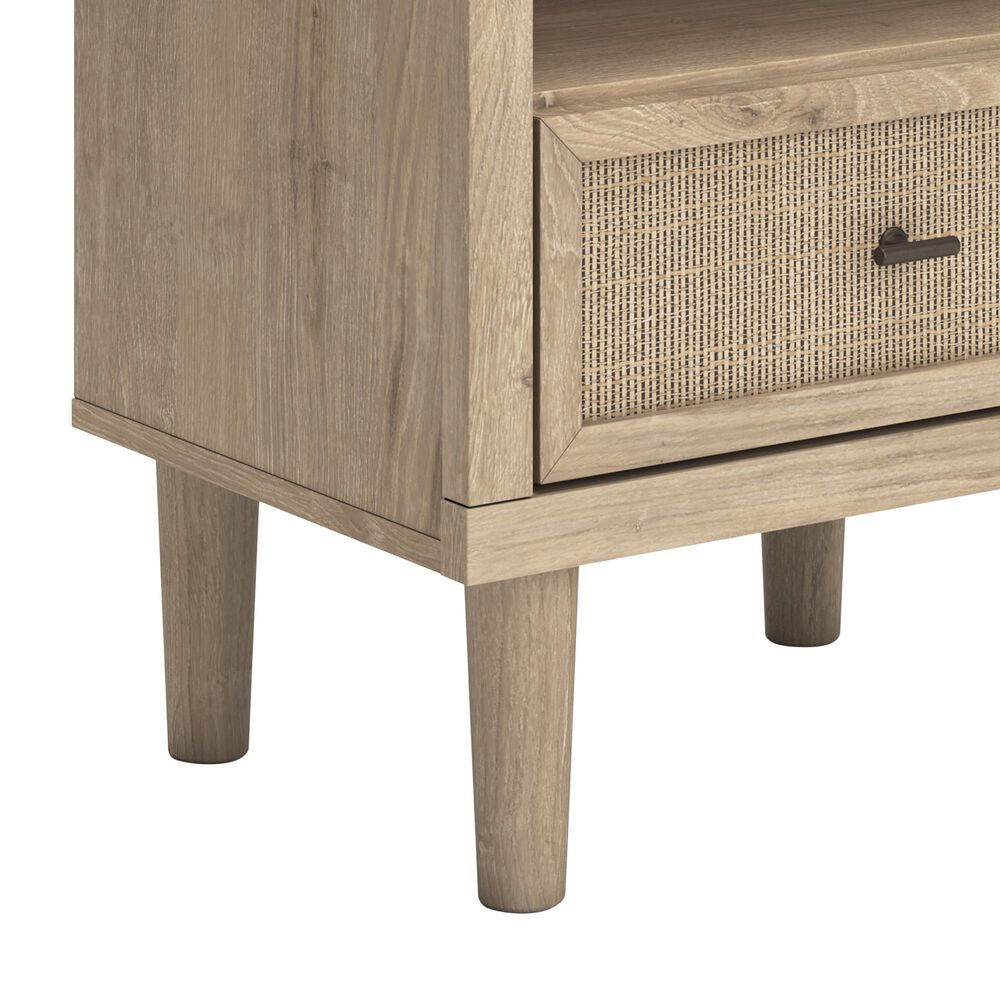 Ashley Queen Upholstered Bed and Two Nightstands, , large