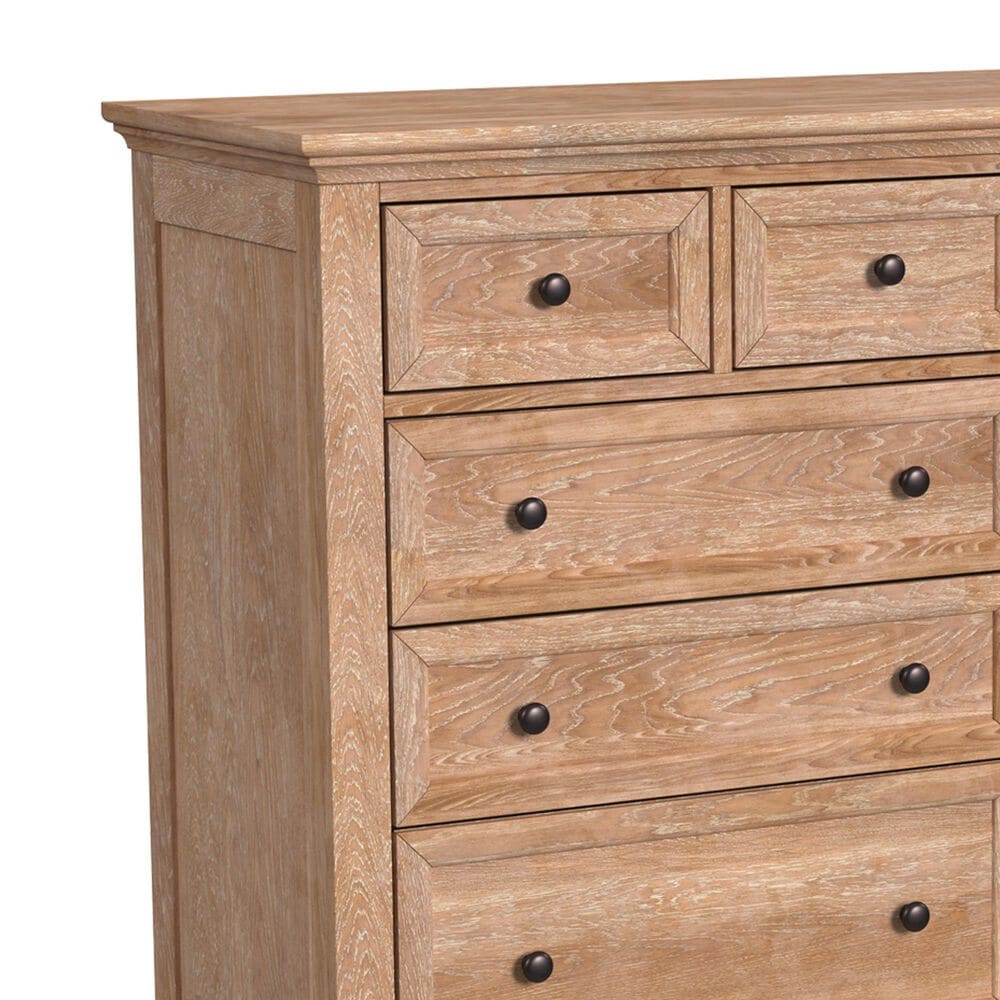 Hawthorne Furniture San Mateo 10-Drawer Dresser and Mirror in Wheat, , large