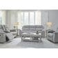 Ashley Buntington Double Manual Reclining Loveseat in Pewter, , large