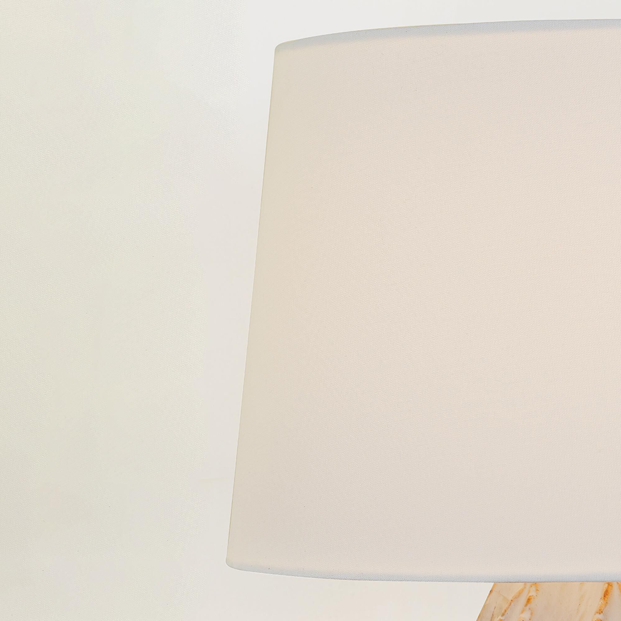 Mitzi Lighting Karla Table Lamp in Aged Brass and Sea Salt