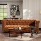 Jennifer Taylor Home Alto Stationary Sofa in Burnt Orange Velvet, , large