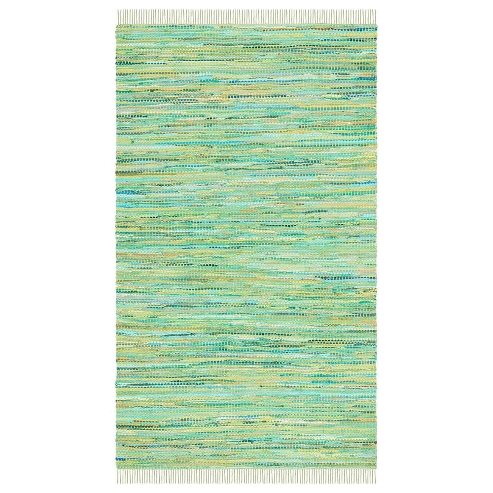 Safavieh Montauk MTK251 5" x 8" Green Area Rug, , large