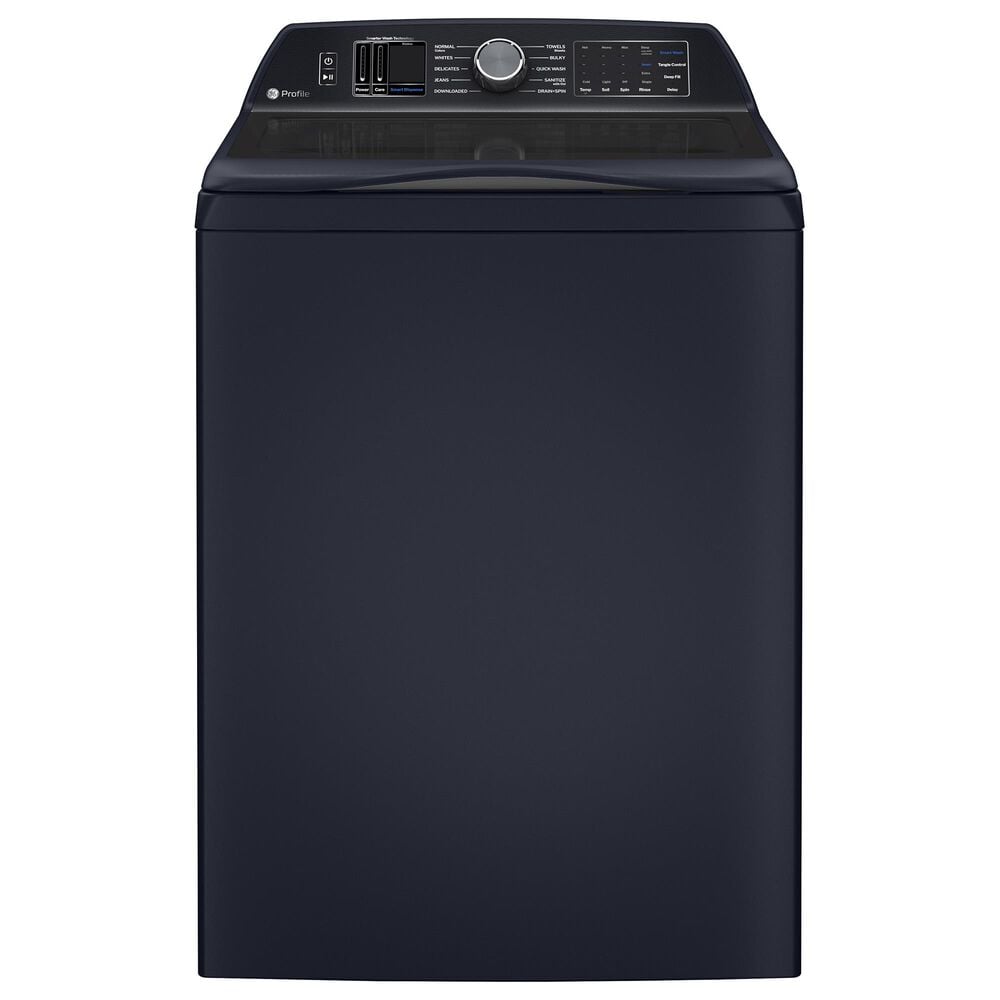 GE Profile 5.4 Cu. Ft. Top Load Washer and 7.3 Cu. Ft. Gas Dryer Laundry Pair in Sapphire Blue, , large