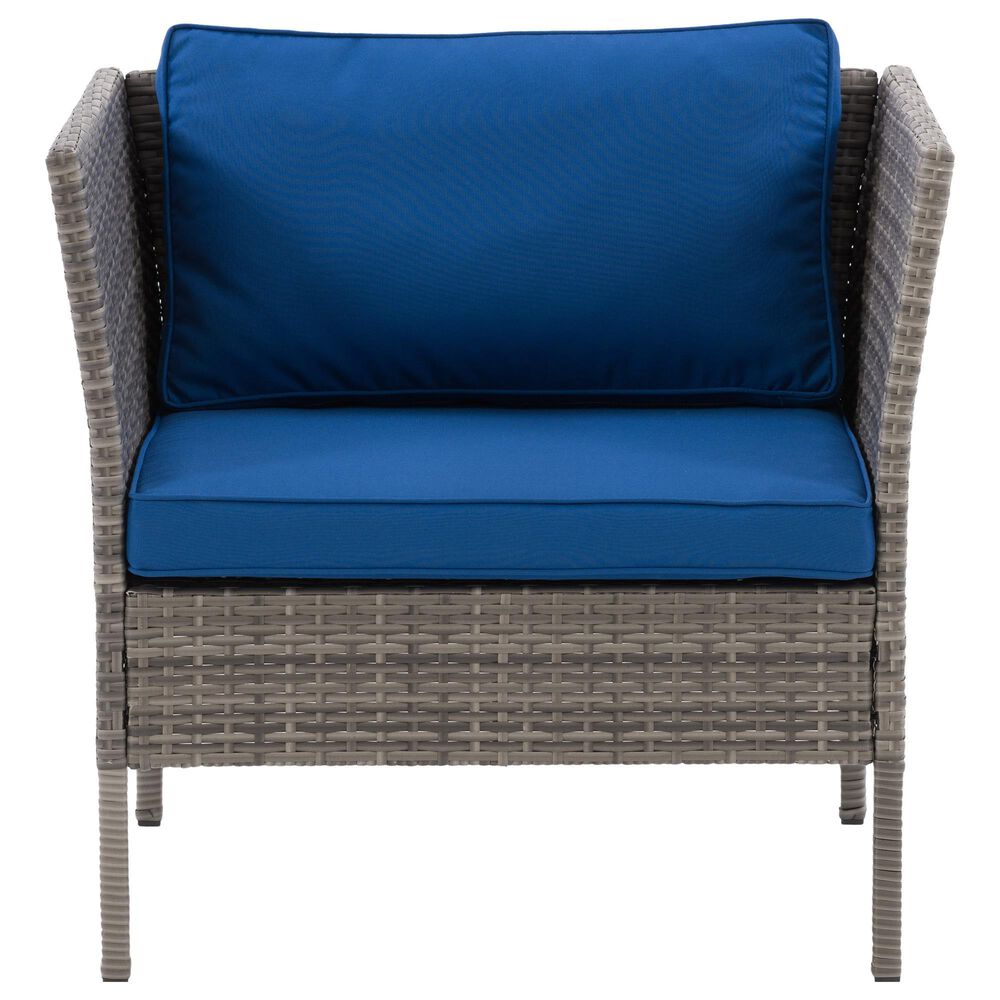 CorLiving Parksville Patio Armchair in Blended Gray, , large